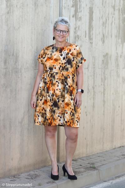 Baumwoll-Leinen Adria Abstrakt Erdtöne von Swafing